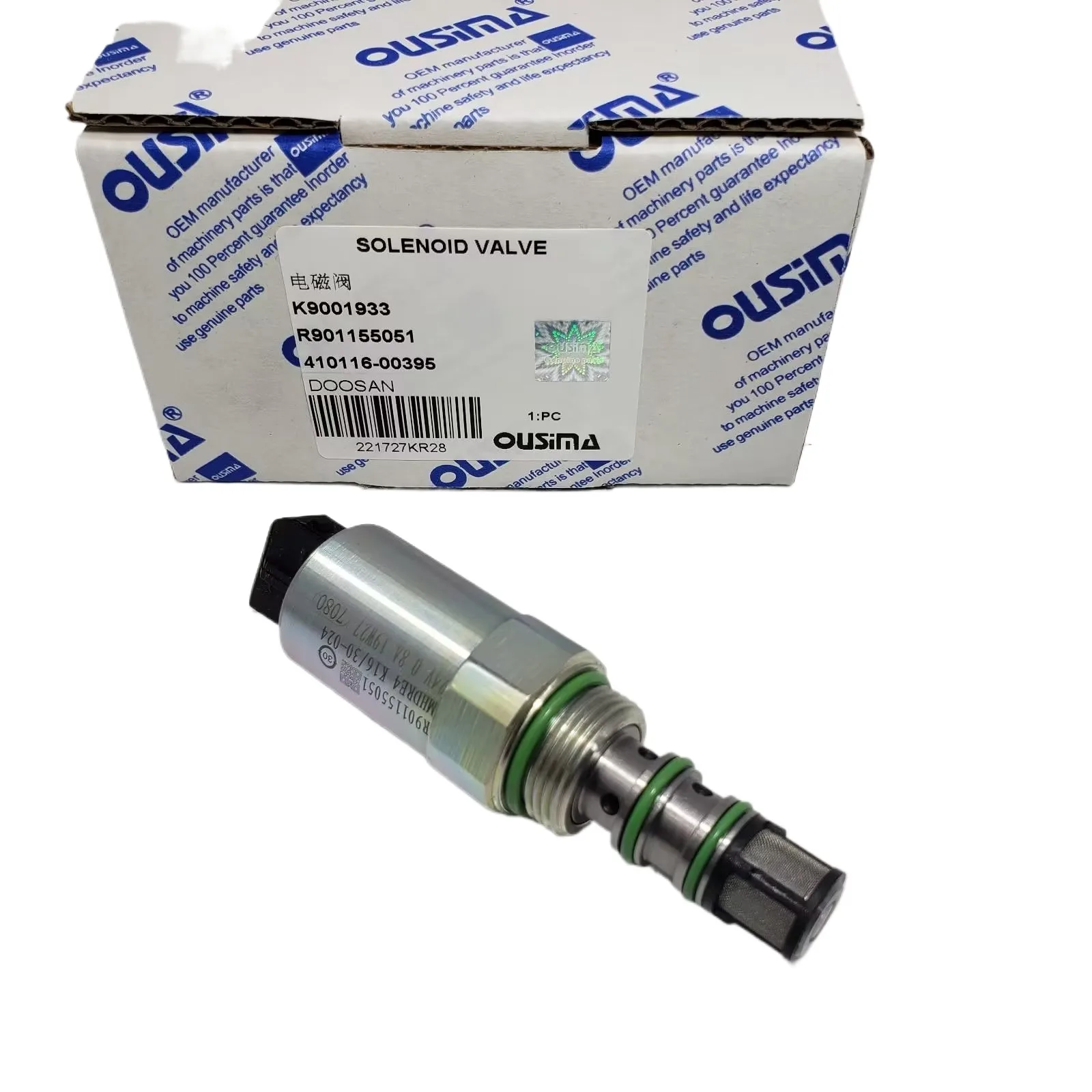 Elettrovalvola a solenoide della pompa idraulica dell'escavatore R901155051 per l'elettrovalvola a solenoide di Doosan DX140DX380DX420DX500