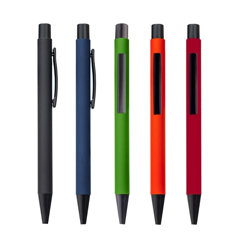 

10x 1.0mm Black/Blue Press Ballpoint Pen Retractable Journaling Pens Writing Pen