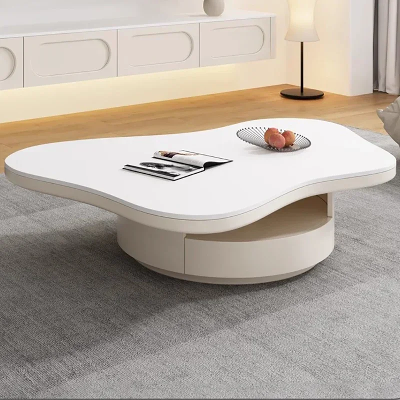 طاولة قهوة عصرية مدمجة، عرض بسيط فاخر، طاولات قهوة أنيقة وحديثة، أوروبية، أثاث عصري فريد من نوعه #1