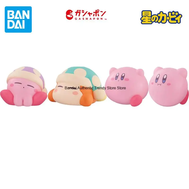 BANDAI Genuine Gashapon Kirby: Right Back At Ya! Anime Figure Kirby Waddle Dee Line up Action Figure Toys Kids Xmas Gifts Model