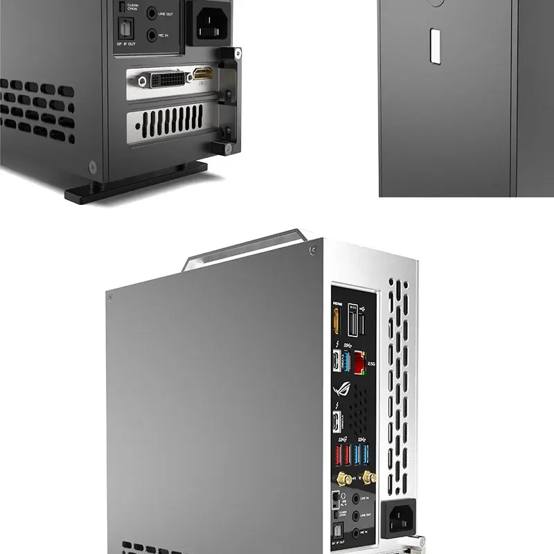 Lzmod Mini A24-V5 2.0 Dual Slot Independent Display 1U Netzteil ITX-Gehäuse Doppelseitige Fase