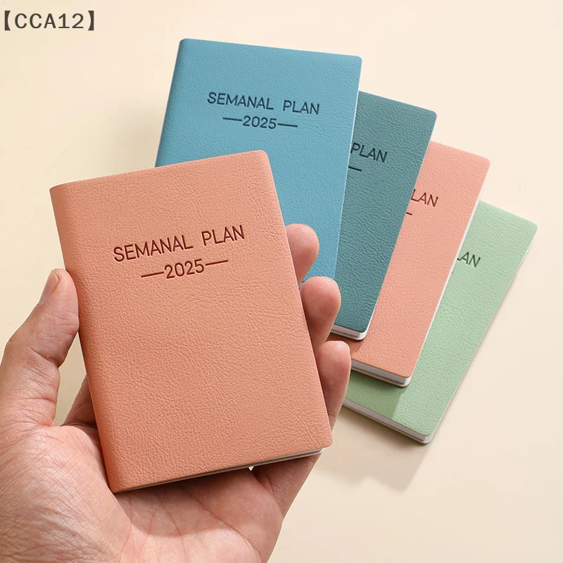 ポータブルミニモランディカラーノートブック、アジェンダブック、デイリー、ウィークリー、マンスリープランナー、To Doリストメモ帳、シンプルメモ帳、a6、a7、2025