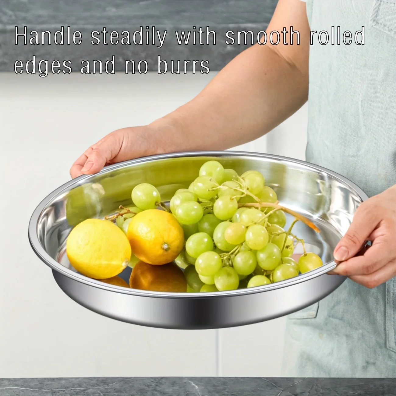 8-Piece Stainless Steel Baking Tray Set, Heat-Resistant Round Pizza Pan for Home & Commercial Use, Easy Clean Christmas Cake