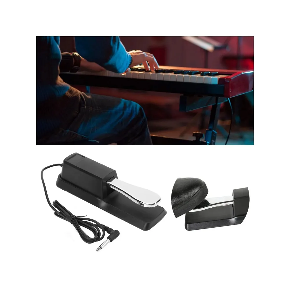 Universal Instrument Accessories Sustain Pedal for Electric Piano MIDI Keyboard Synthesizer - Image 3