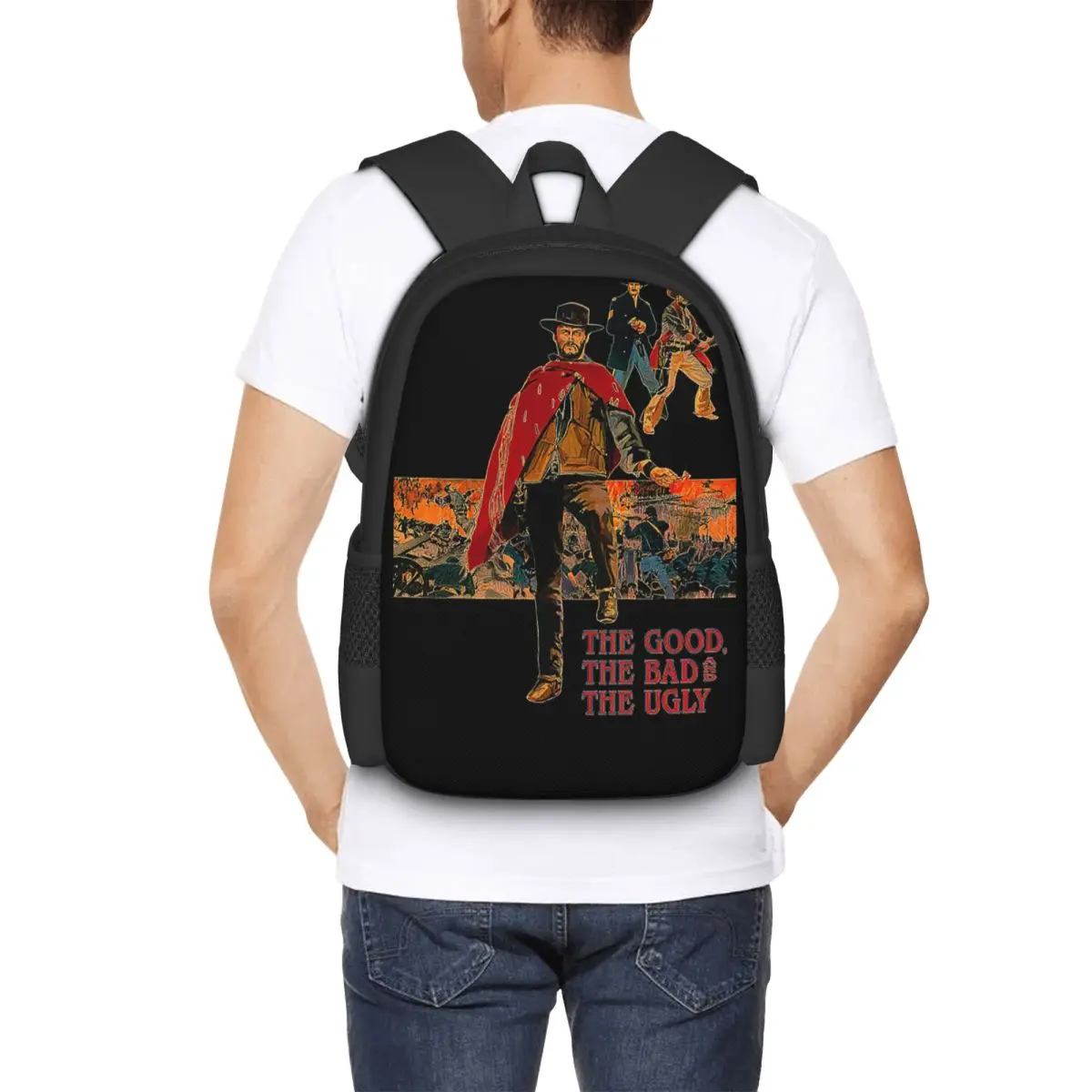 The Good The Bad And The Ugly Student Backpack School Bag Hiking Travel Daypack for Men Women Fashion Bookbag Shoulder Bags