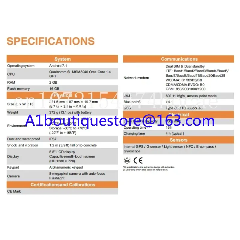Functionally intact 90% new Professional Data Controller GPS RTK Data Collector CHC HCE320 Handheld GNSS Cost-effective