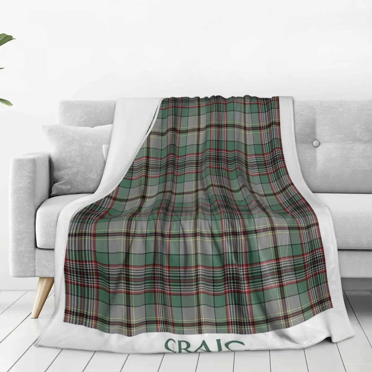 Clan Craig Tartan Blankets Flannel Warm Throw Blankets Sofa Throw Blanket For Couch Bedding Travel Throws Bedspread Quilt