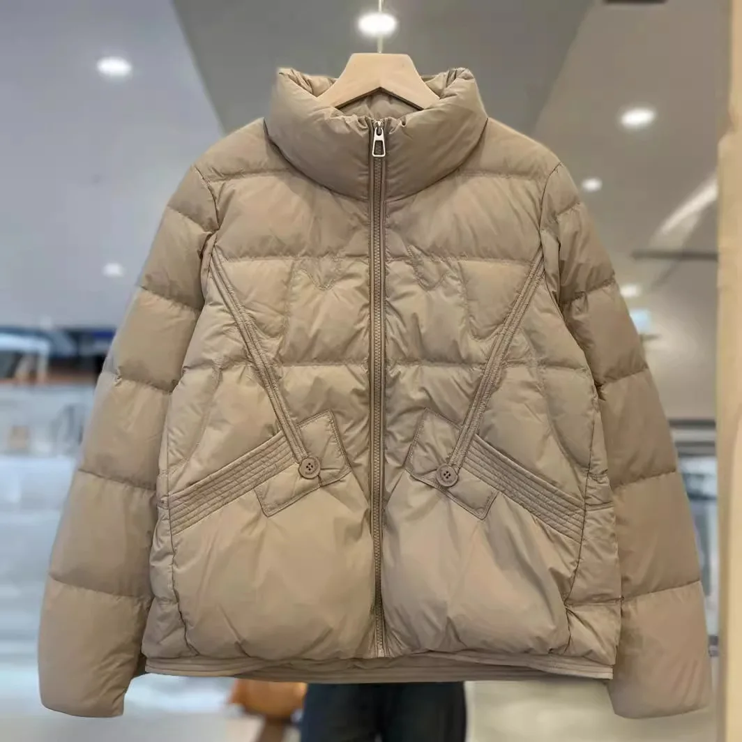 

2026 Autumn/Winter Women's Down Jacket Windproof Stand Up Collar Light Jacket