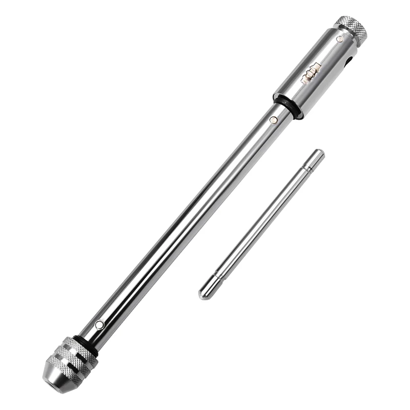 Adjustable T-Handle Ratchet Tap Wrench Tap M3-M8 M5-12 Ratcheting Wrench Screw Holder Male Thread Metric Workshop Hand Tool