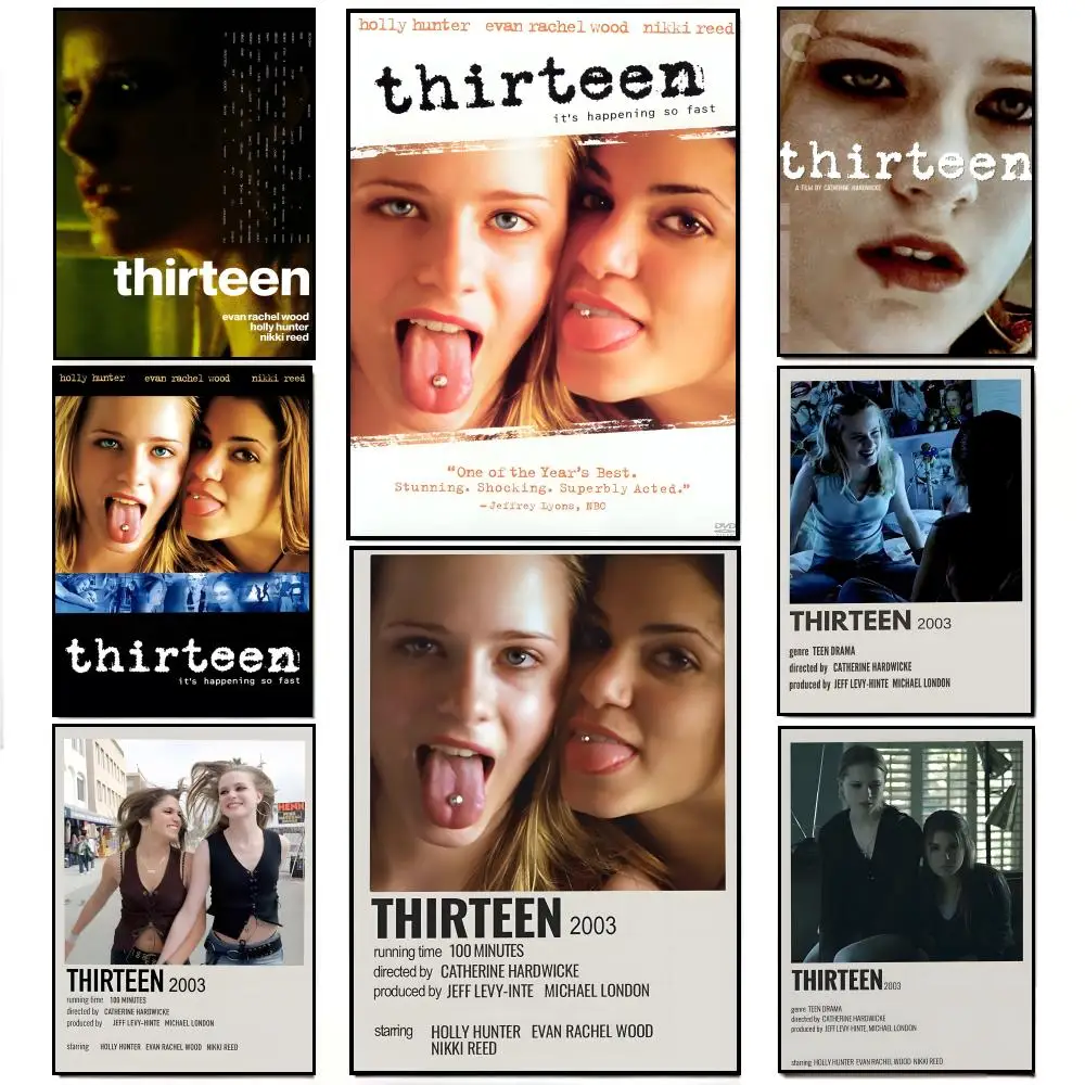 Raw Gritty Movie T-Thirteen Poster Poster HD  Waterproof Wall Sticker Bar Living Room Decor Gift