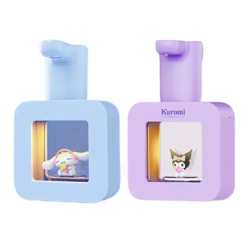 Sanrio Kuromi Cinnamoroll Animationsperipheriegeräte Kawaii Girly Heart Home Waschbecken automatische Induktionsschaum-Handywaschmaschine