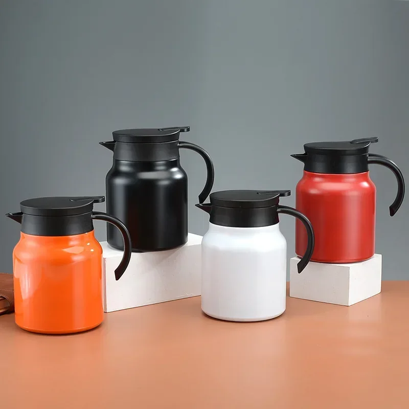 

Портативный термос из нержавеющей стали большой емкости 1000M для дома и офиса, термоизолированный чайник с фильтром для мусора