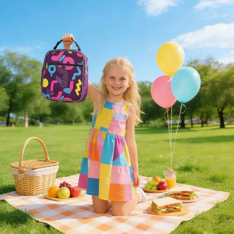 Children's Cartoon Thermal Insulation Meal Bag, Primary School Students Portable Lunch Bag, Outdoor Picnic Ice Bag