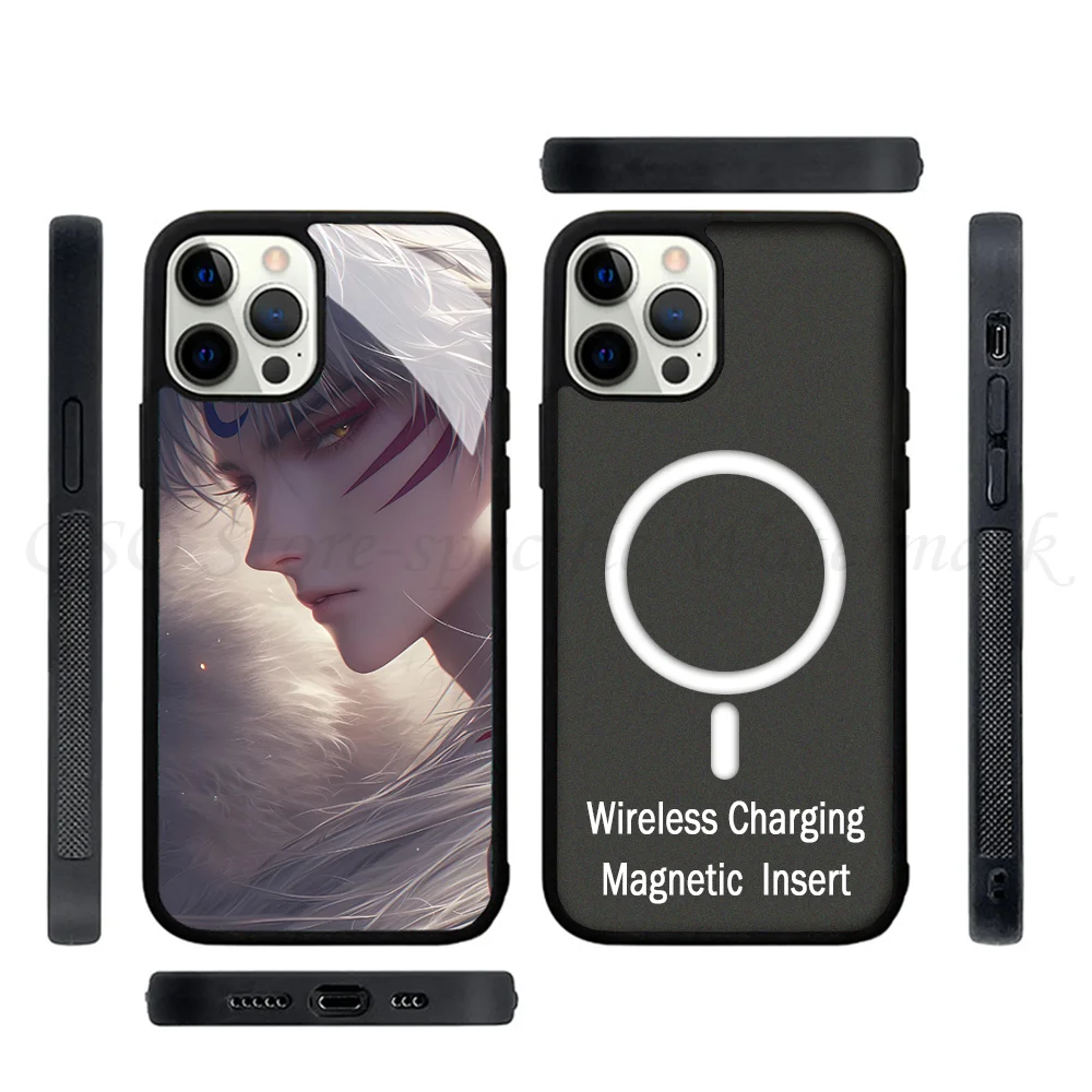 Sesshomaru I-InuYasha Anime Phone Cases For IPhone 15 14 13 Pro Max 11 12 Mini Alex Mirror TPU Shell