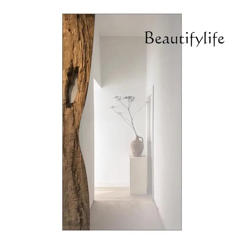X Full Body Modern Mirror Standing Wooden Frame Light Luxury Dressing Art Mirror Aesthetic Floor Design Espelhos Home Products