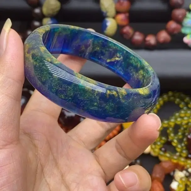 Heavy building blue porcelain permanent explosion bracelet unicorn all things resin noble gift new retro