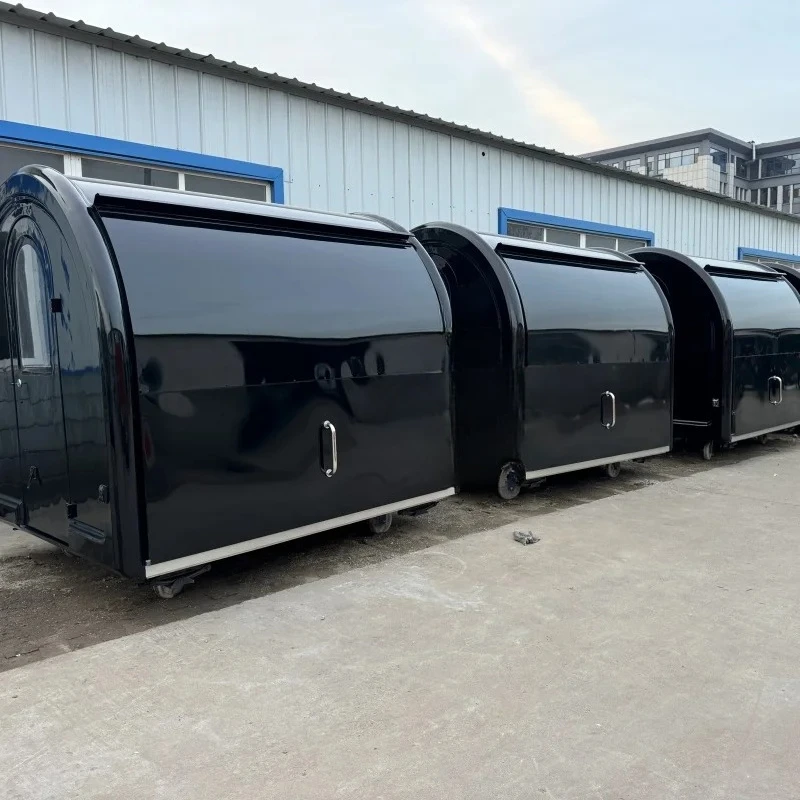 Customized Trailer Bbq Coffee Taco Catering Fast Food Trailer Fully Equipped Kitchen Equipment