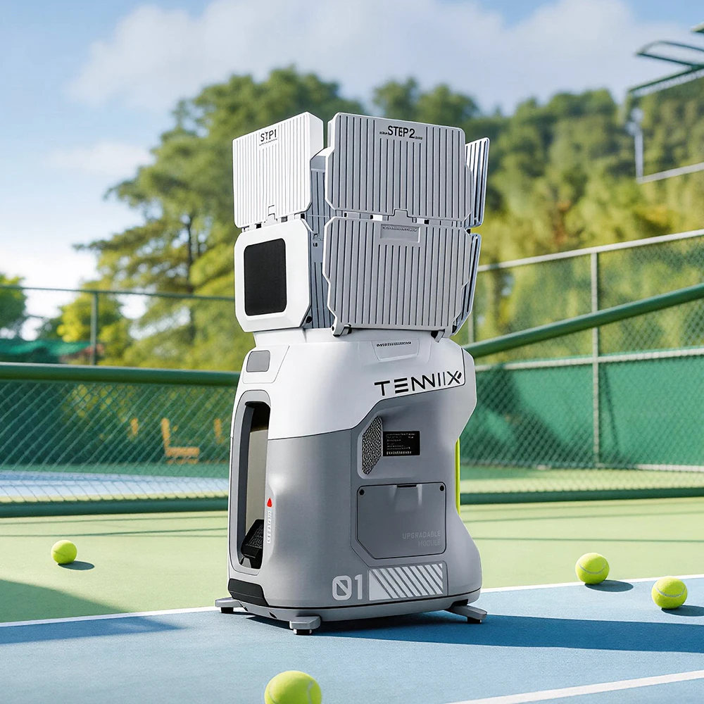 Portable Tenniix Tennis Ball Machine AI Tennis Robot Professional Training Tennis Ball Launch Training Shooting Machine