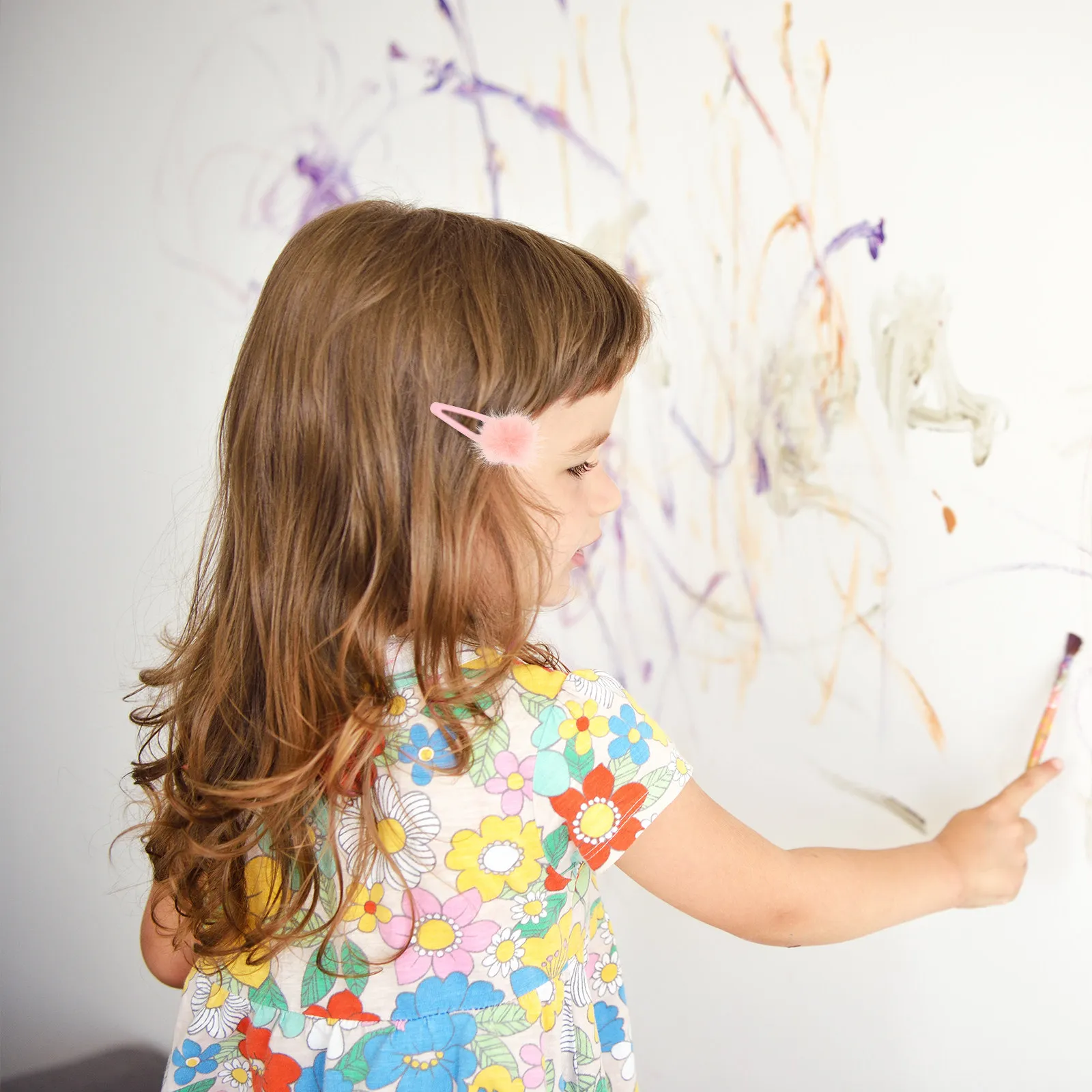 

10Pcs Hair Clip Set Kids Side Hairpins Bang Clips Adorable Pom Pom Headdress Hairpins Party Daily Wear Hair Accessories