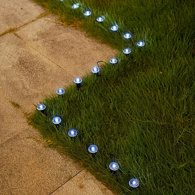 Secret Garden Glow Solar In-Ground Path Lights, Outdoor Waterproof Walkway Disk Lights for Yard Driveway Decoration