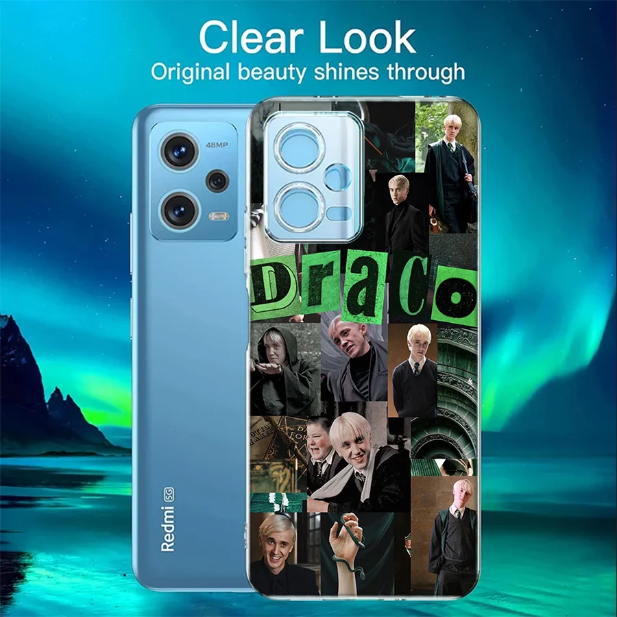 D-Draco M-Malfoy Cover Case For Xiaomi Redmi Note 13 5G Plus 12 12C 10 10A 10C 10X 9 9A 8 8A K60 K70 K20 Pro Phone 7 7A 6 6A TPU