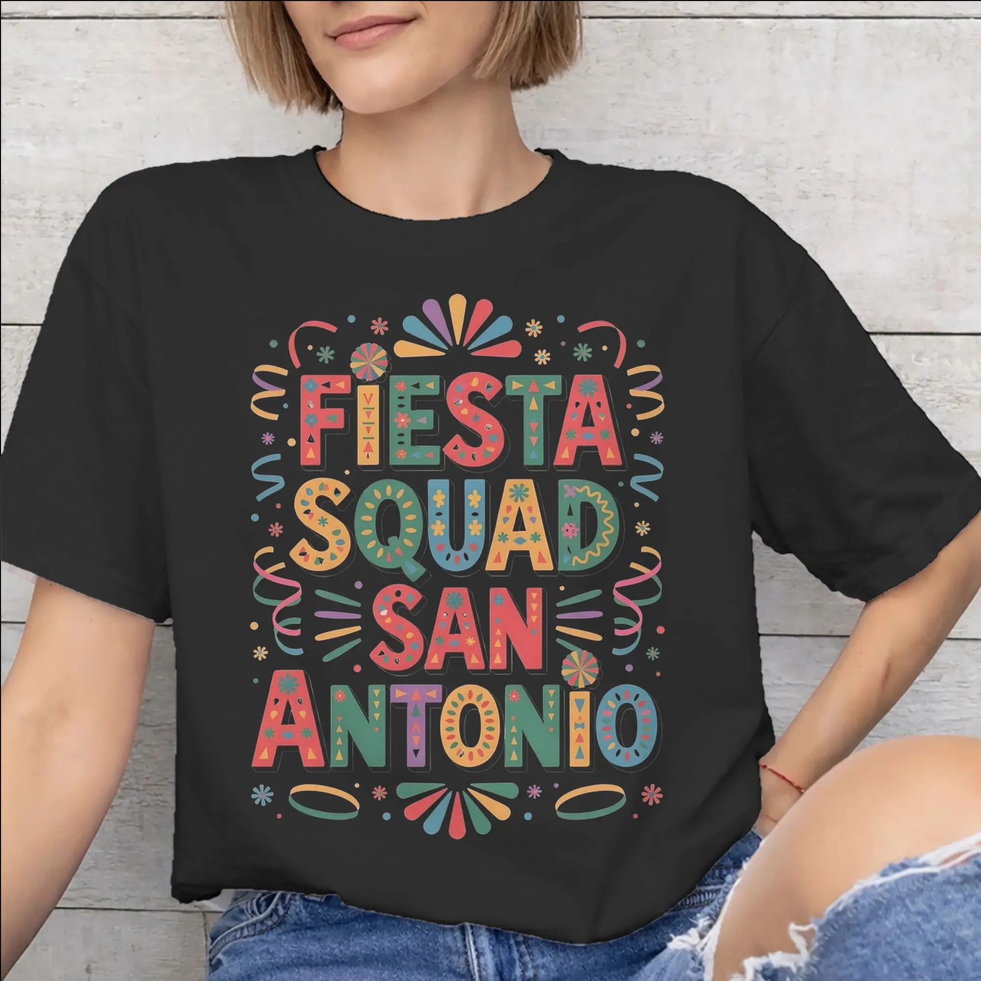 Fiesta Squad Cinco De Mayo Merch Unisex T Shirt Pure Cotton Tee Graphic Print  T-shirt Clothes