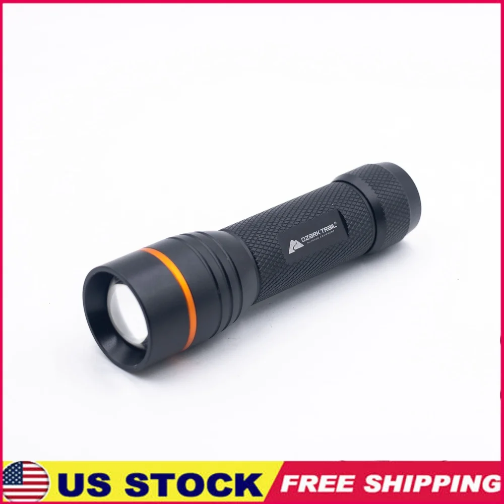 420 Lumen LED-Taschenlampe, einstellbarer Fokus, langlebiges Aluminium, Outdoor-Camping-Licht, tragbar, 3 AAA-Batterien im Lieferumfang enthalten, hoch niedrig