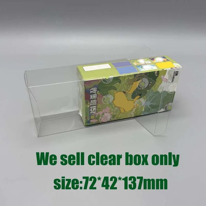 PET Box For  Trading Ptcg Cards Collected 151 New Year Gift Box  Replace Shell Display Case Transparent Protector