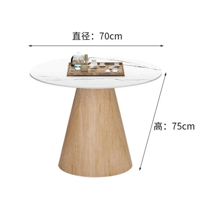 Скандинавский диван из массива дерева, приставной столик, современный гостиничный гостевой дом, круглый журнальный столик, послеобеденный чай, уютная мебель для дома Couchtisch FYST