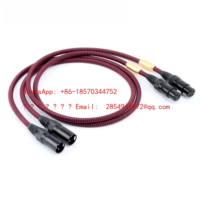 6N Oxygen-free Copper Balance Line Condenser Microphone Xanon Line Fever Kalong Male To Female Audio Cable