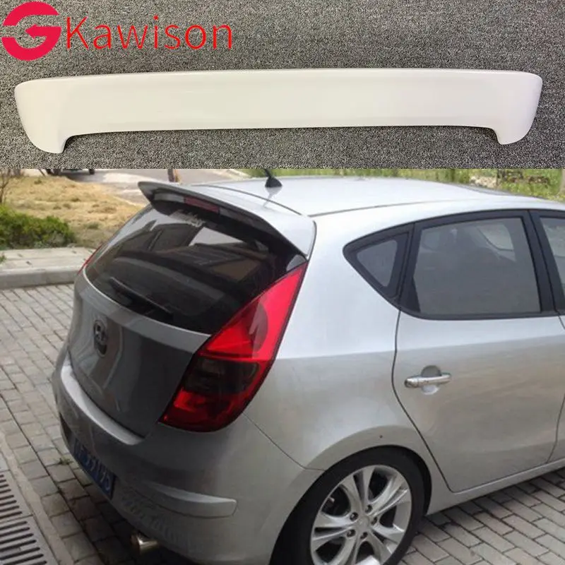 For Hyundai I30 Spoiler ABS Material Car Rear Wing Primer Color Rear Spoiler For Hyundai I30 Spoiler 2008-2013