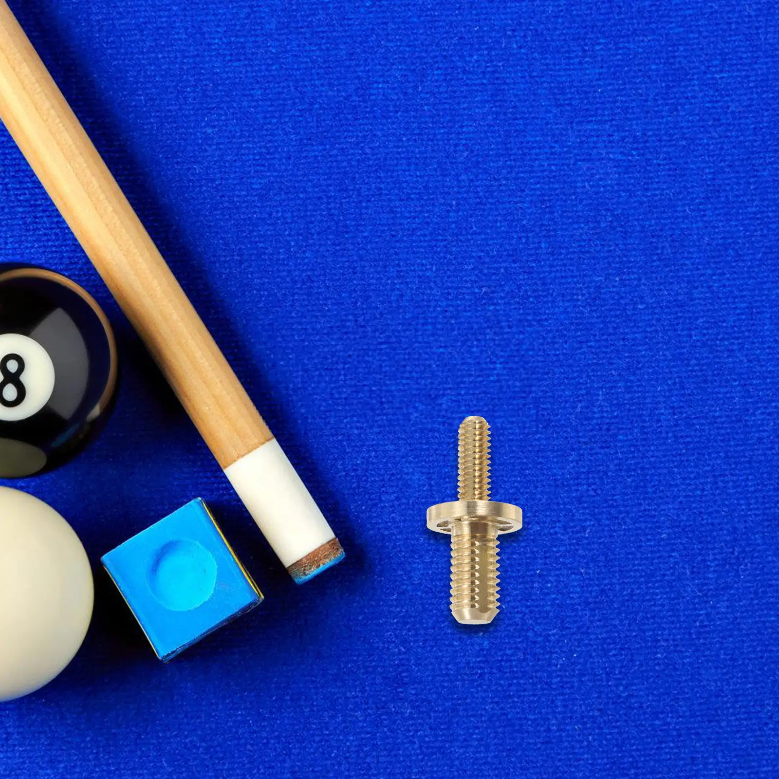 

Screw Interface Copper Handle Extension for Pool Cue Reliable Billiard Joint Connector Improved Length and Control for Serious