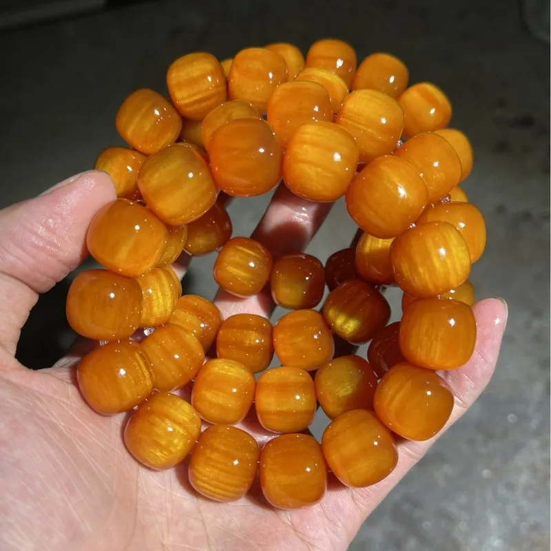 Northeast amber wood, buttery material, northern agarwood, fully translucent new barrel , pine resin beads, amb