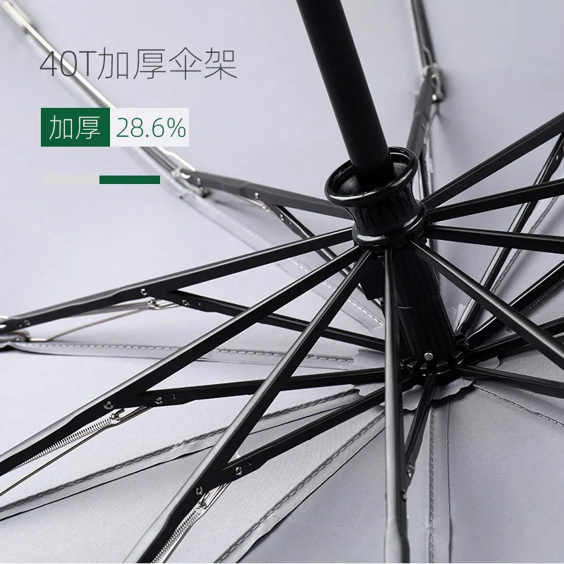 Automatic umbrella reinfotion, UV protection, sunny umbrella, triple fold folding umbrella