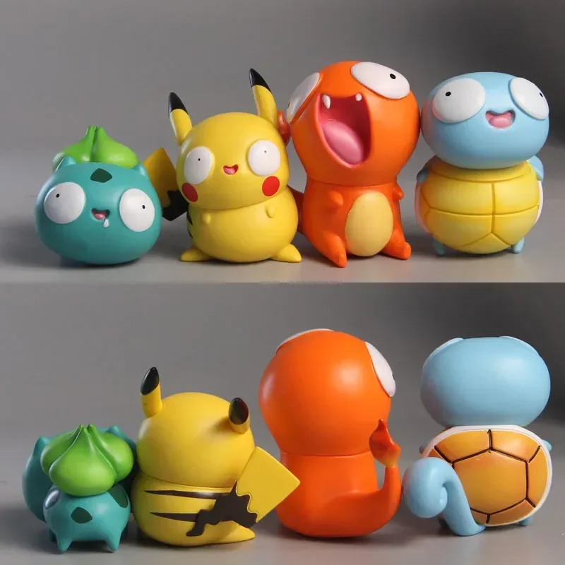 8-ピース-セットポケモンアニメフィギュアかわいいミニアクションフィギュア漫画人形モデル子供トレンディなおもちゃかわいい車の装飾誕生日プレゼント