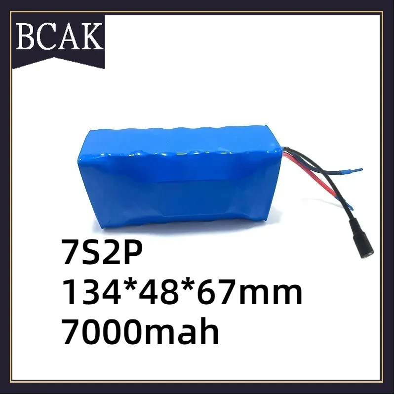 

BCAK Style 7S2P 29.4V 7000mAh 18650 Hight Quality Rechargeable Li-ion Battery Pack Electric Bicycle Scooter Car Model Wheelchair