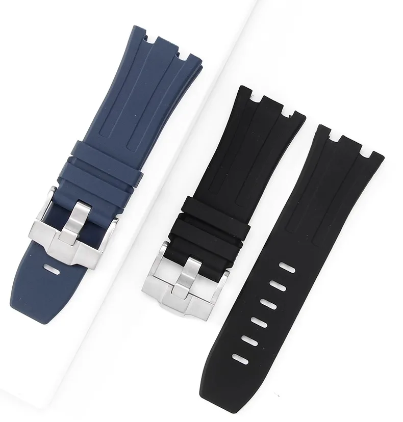 ラバースポーツウォッチ,時計バンドアクセサリー,ロイヤルオーク,ap 15710, 26470, 28mm,オリジナル