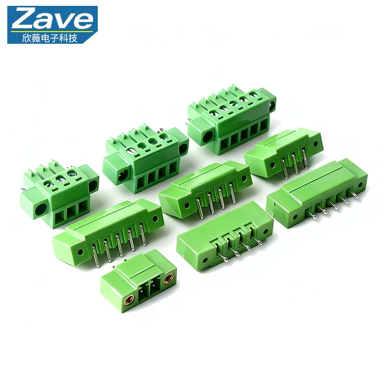 Core Translation: 3.81mm Plug-in PCB Terminal Block with Ears/Flange Mount, 2EDG/15EDGKM-3.81 Series Terminal