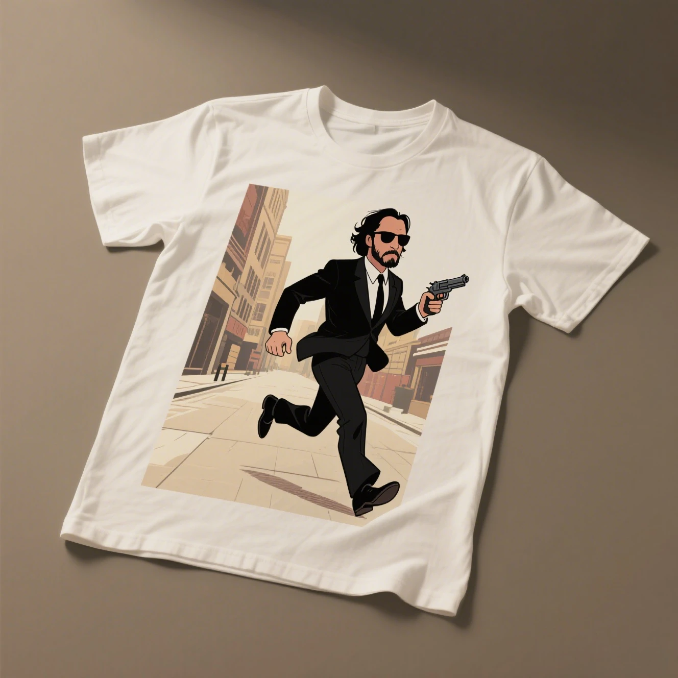 

John Vic Graphic Print Summer Luxury Brand Cotton Men's and Women's T-shirt Short Sleeve Street Fashion Trend Clothing