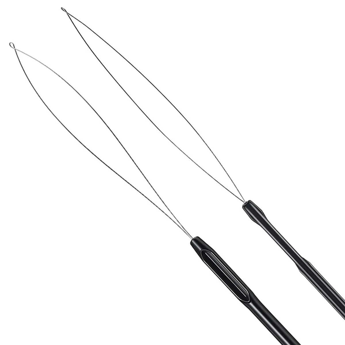 40 قطعة من أداة خطاف وصلات الشعر المكونة من 40 قطعة وأداة خرز ذات حلقة سوداء لتطويل الشعر أو الموسع #6