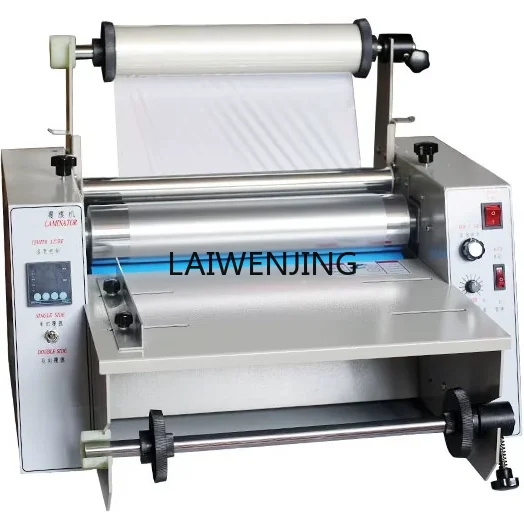 

LYN DC-380 Laminating Machine Steel Rod Cold Mounting Plastic Sealing Machine Double Sided Coating Hot and Cold