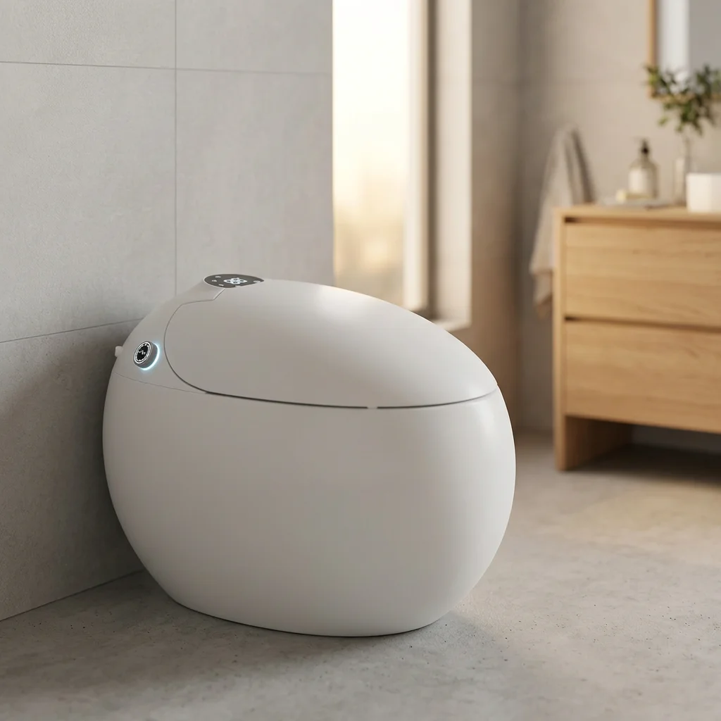New luxury integrated egg-shaped ceramic automatic intelligent multi-function remote control sanitary ware smart toilet