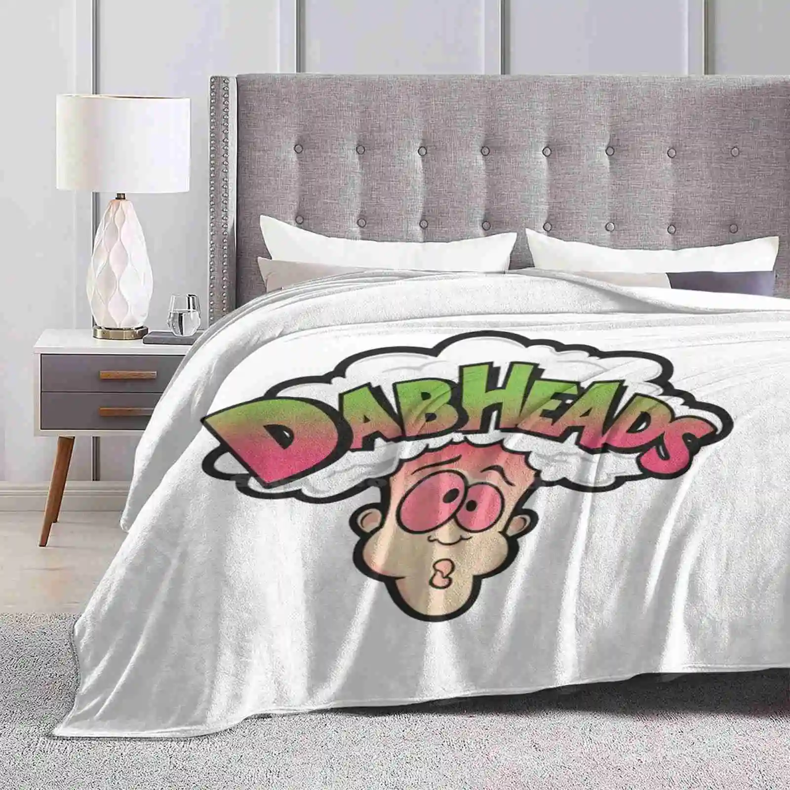 Dabheads Candy Latest Super Soft Warm Light Thin Blanket Warheads Candy Food Dabs 710 Oil 420 Weed Ganja Parody Funny Humor Dank