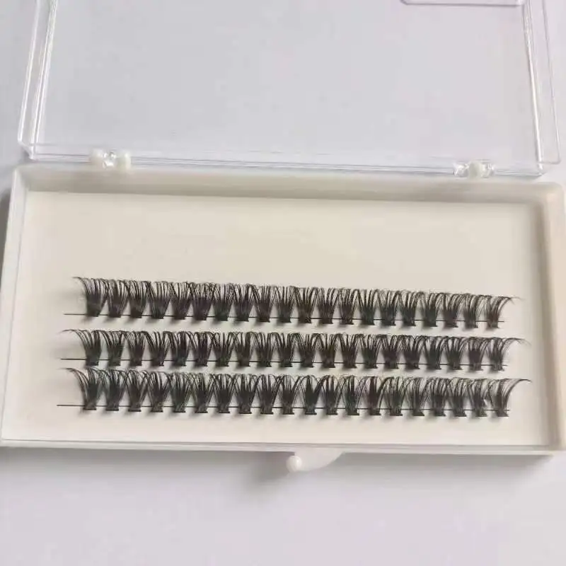 Schwarz weich natürlich 40d einzelne Wimpern Verlängerung Faux Nerz Wimpern einzelne Cluster Wimpern verlängerung Make-up Zilien Hotting – Detail 6