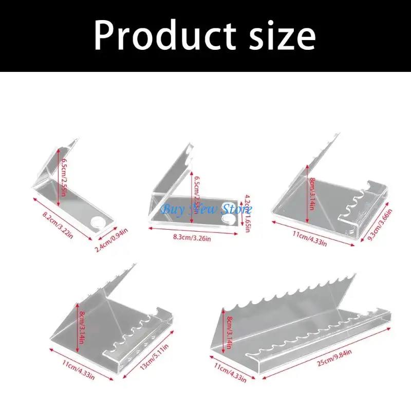 Organizador escritorio multiusos 20CE, soporte almacenamiento, soporte pluma estilográfica acrílico transparente