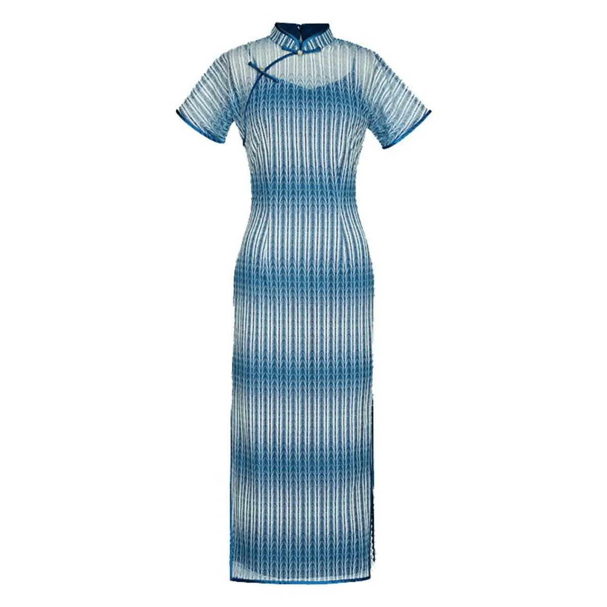 

Китайское платье Ципао в стиле ретро, весенне-летне-осенняя одежда, повседневное элегантное современное платье Cheongsam в молодом стиле