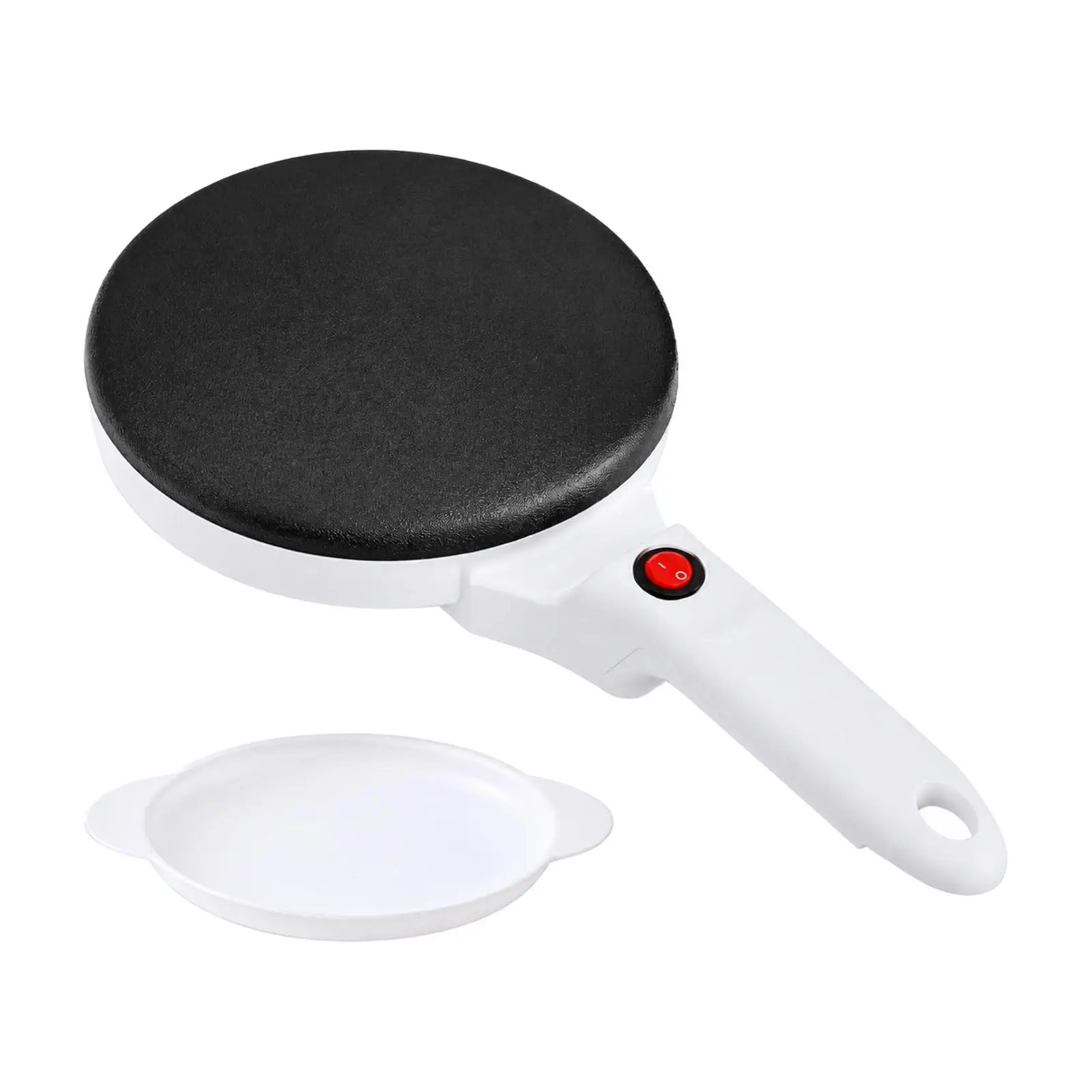 Electric Crepe Maker Stainless Steel Handheld Kitchen Griddle with Nonstick Plate for Thin Pancakes Wraps and Quick Meals