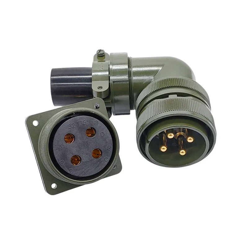 4Pin Circular Connector 32-17 MIL-C Military Specification Plug Socket MS3102A MS3106A MS3108A 5015 MIL STD