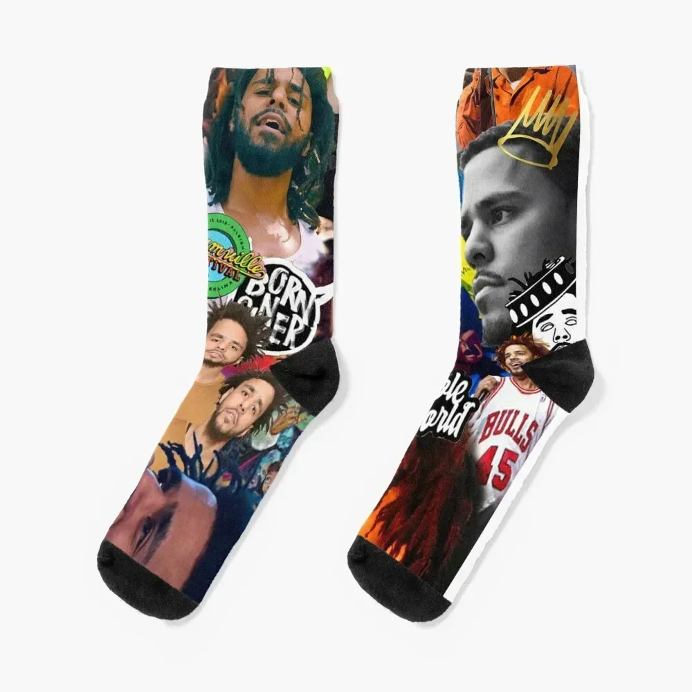 

J Cole Collage Socks man compression designer brand Boy Child Socks Women's