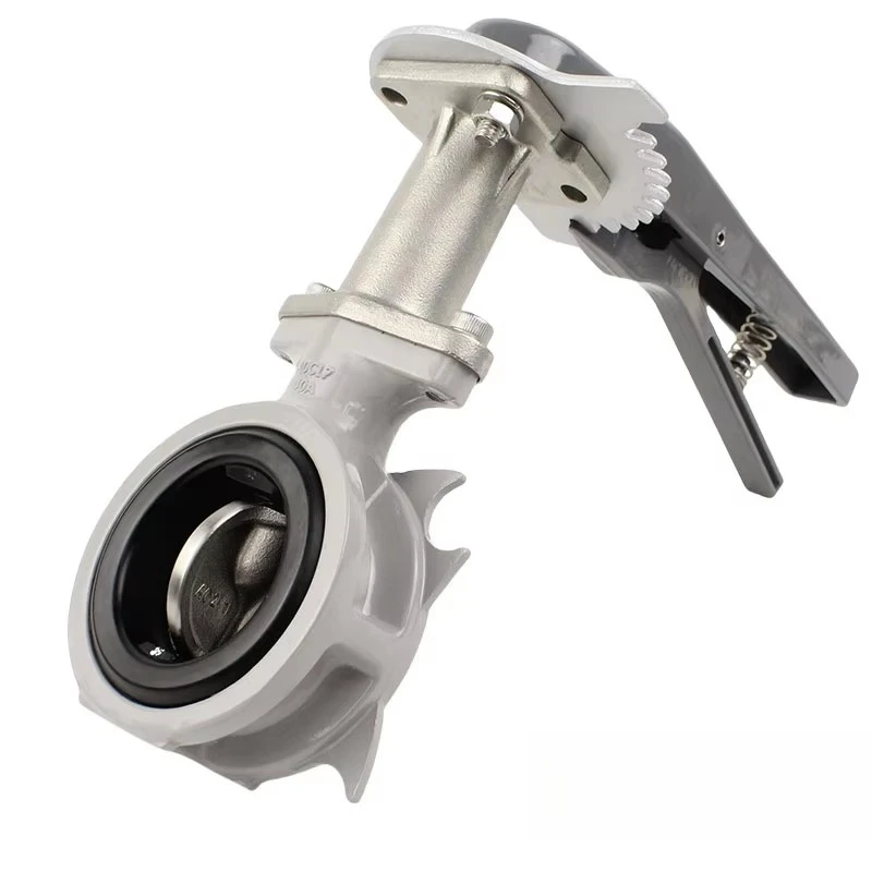 Original Japan Aluminum Alloy Handle Wafer Butterfly Valve 10ALM-N-LUE ADC12 Manual For Water Supply Air Conditioning DN40-DN150